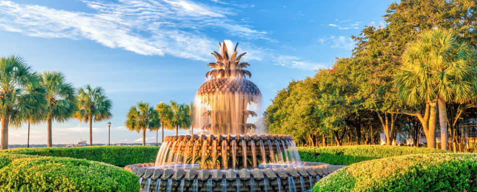 Pineapple Fountain - Classic Georgia and South Carolina