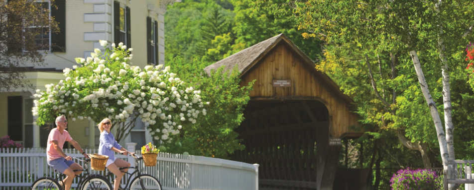 Biking in Woodstock - Boston and Vermont 