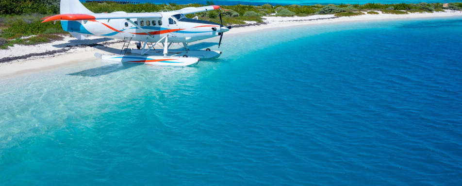 Sea Plane Garden Key in Dry Tortugas National Par 