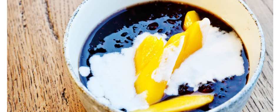 Black Sticky Rice with Mango - Aqua Mekong
