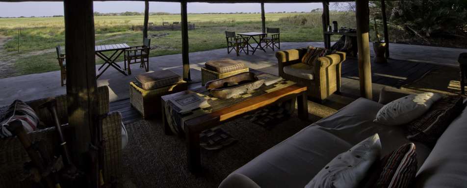 View from the living area - Busanga Bush Camp