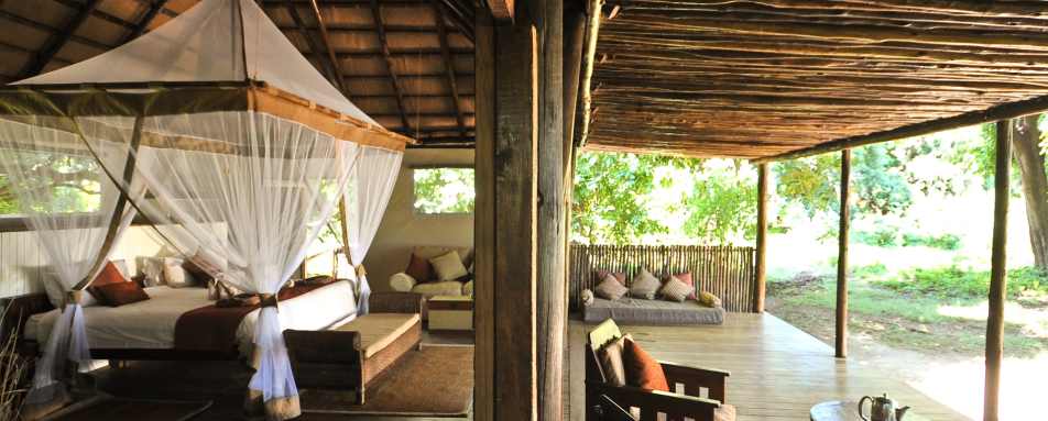 Tented Chalet Interior - Chiawa Camp