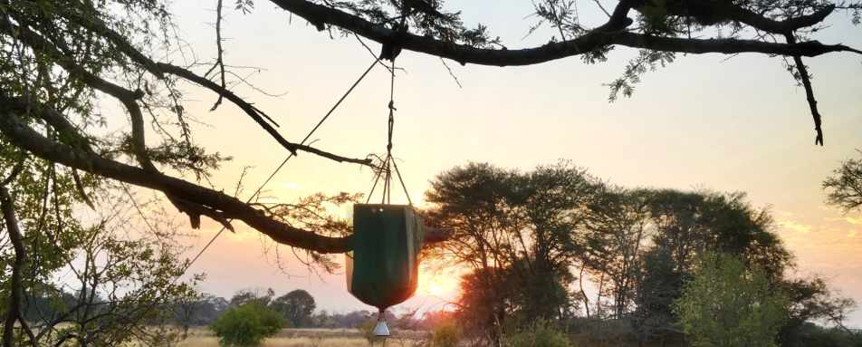 Bush shower - Ntemwa Busanga Camp
