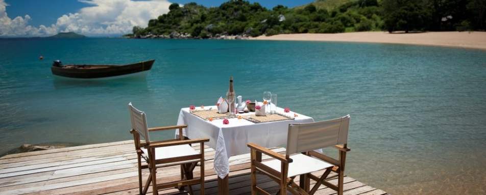 Dining on Lake Malawi 