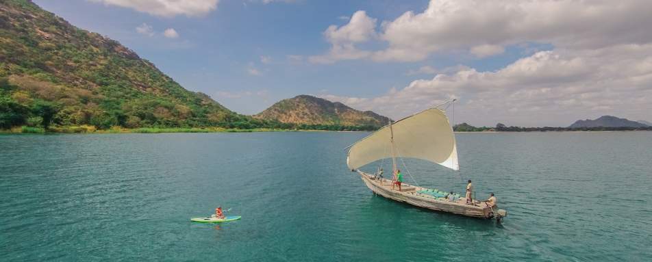 Kayaking on Lake Malawi - Zambia and Malawi Honeymoon
