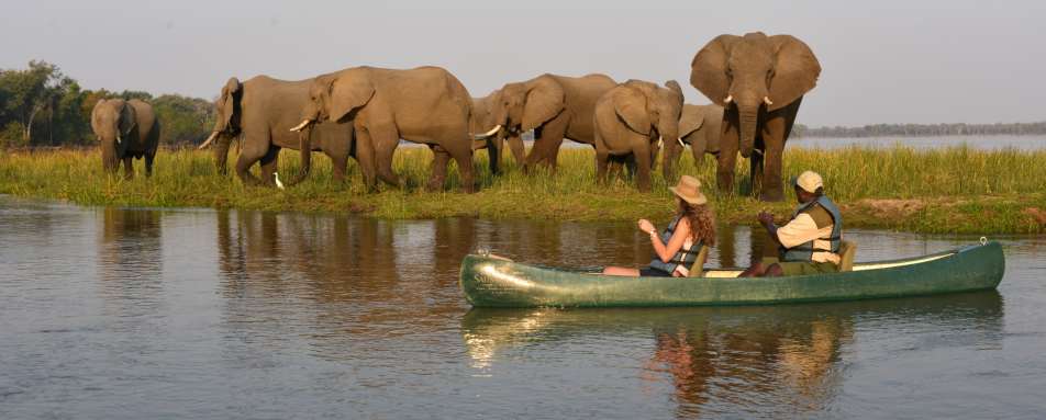 Canoeing on Lower Zambezi