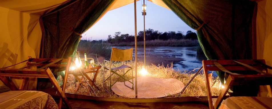 Tent Interior - Zambia Mobile Walking Safari