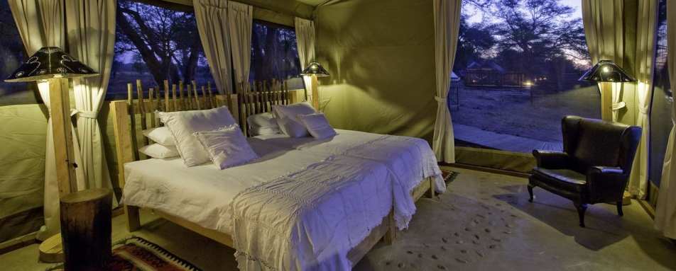 Tent interior - Rukomechi Camp