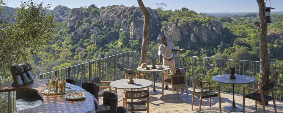 Dining view - Singita Pamushana
