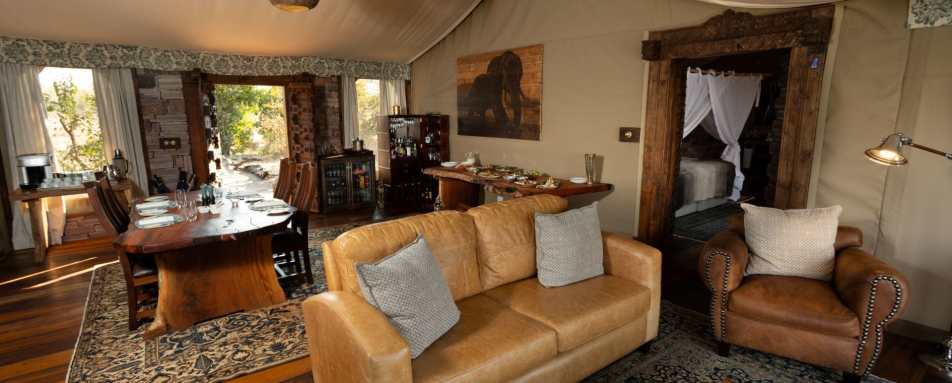 Family Tent Lounge Area 