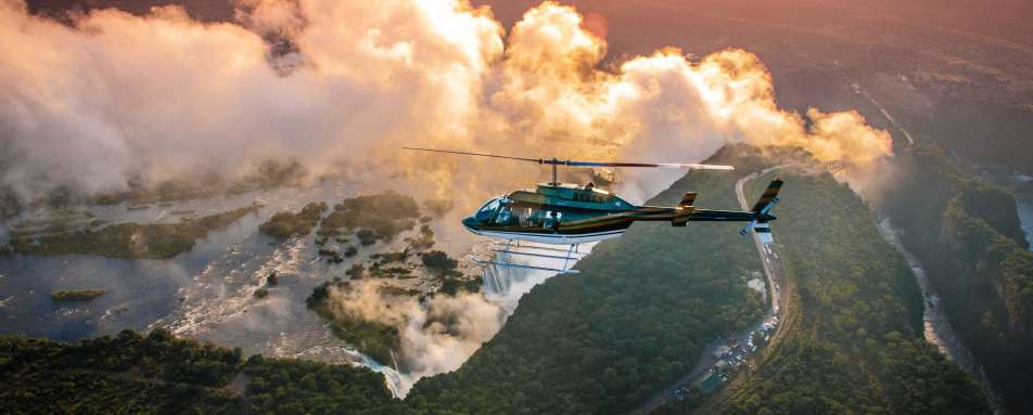 Helicopter flight   - Victoria Falls Hotel