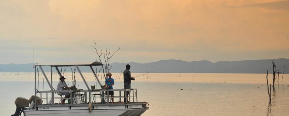 Fishing from Changa Camp - Zimbabwe in style