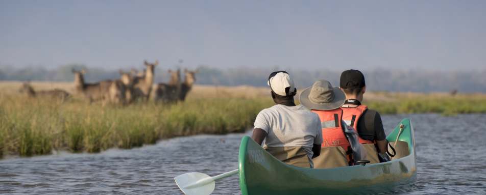 Canoe at Mana Pools