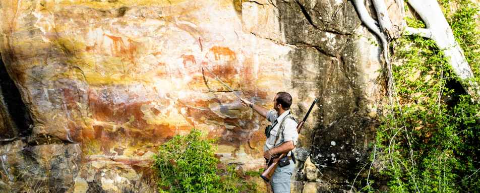 Rock art at Singita Pamushana 