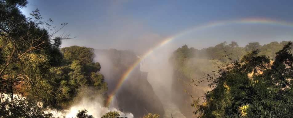 Victoria Falls rainbow - Zimbabwe and Mozambique