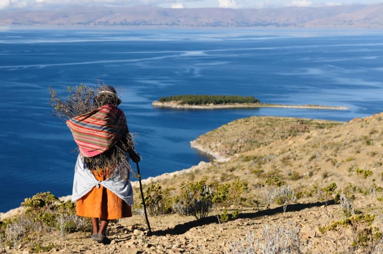 Locals on Lake Titicaca - Atacama to Lake Titicaca