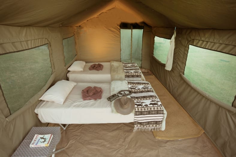 Tent Interior - Wild Botswana 