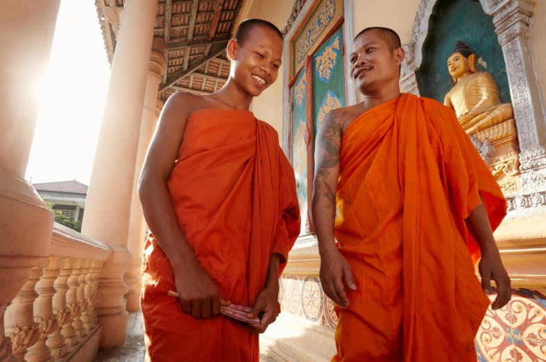 Monks in Phnom Penh - The Jewels of Cambodia 