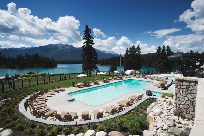 Pool at Fairmont Jasper - Pacific Coast & Canada by Rocky Mountaineer