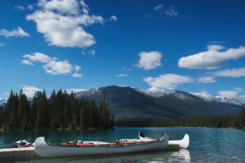 Canoeing in Jasper - Pacific Coast & Canada by Rocky Mountaineer