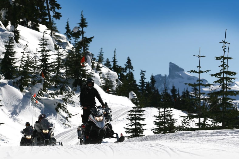 Snowmobiling - Whistler and California 