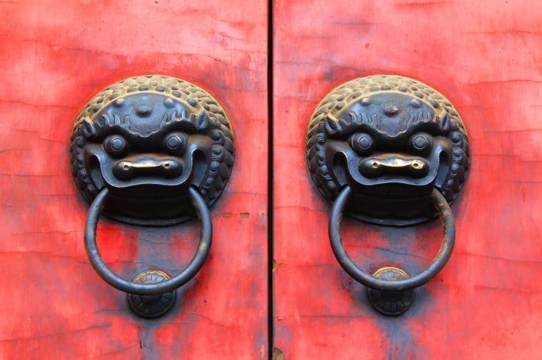 Lion Door in Shanghai  - 