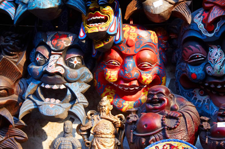 Masks in Beijing - A Honeymoon to China 