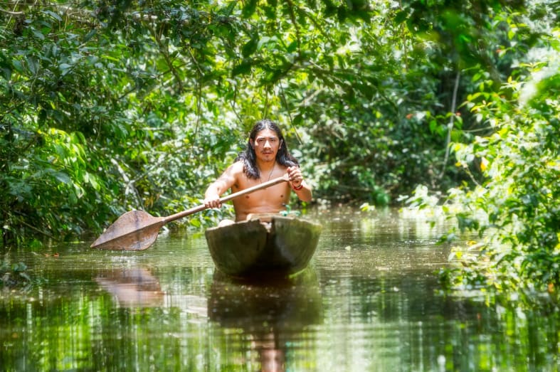 Canoeing in the Amazon - Family Ecuador & Galapagos Islands Adventure