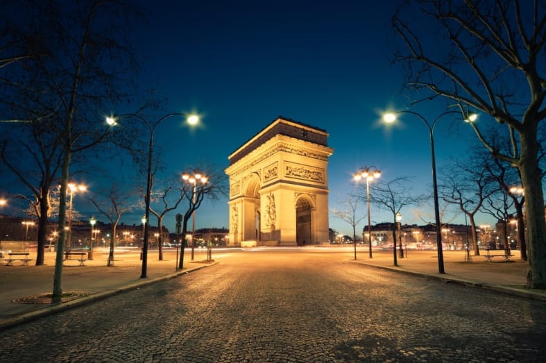 The Arc de Triomphe, Paris