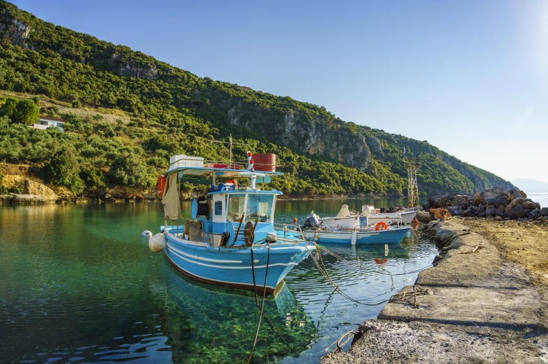 Fishing boats - A Grecian getaway