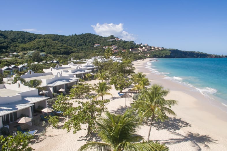Beach and accommodation, Spice Island Resort