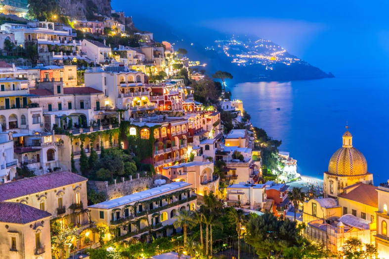Amalfi at night - Puglia to Amalfi: Exploring the South of Italy in style