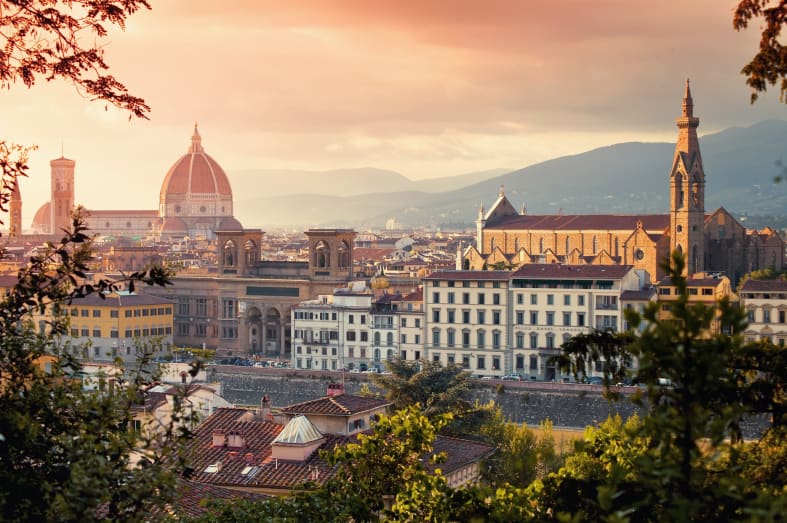 Florence rooftops - Grand Tuscan Family Tour