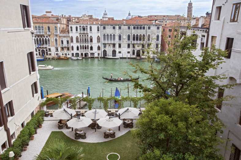 Rear Garden overlooking the Grand Canal, Aman Venice