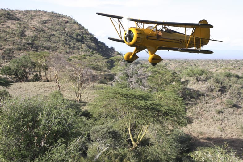 Lewa waco bi-plane  - Kenya and Zanzibar