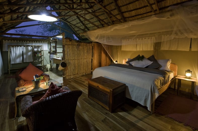 Mvuu lodge room interior - Explore the highlights of Malawi