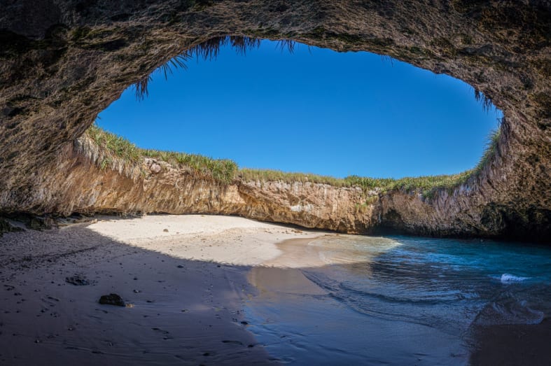 Hidden Beach in the Marietas Islands 