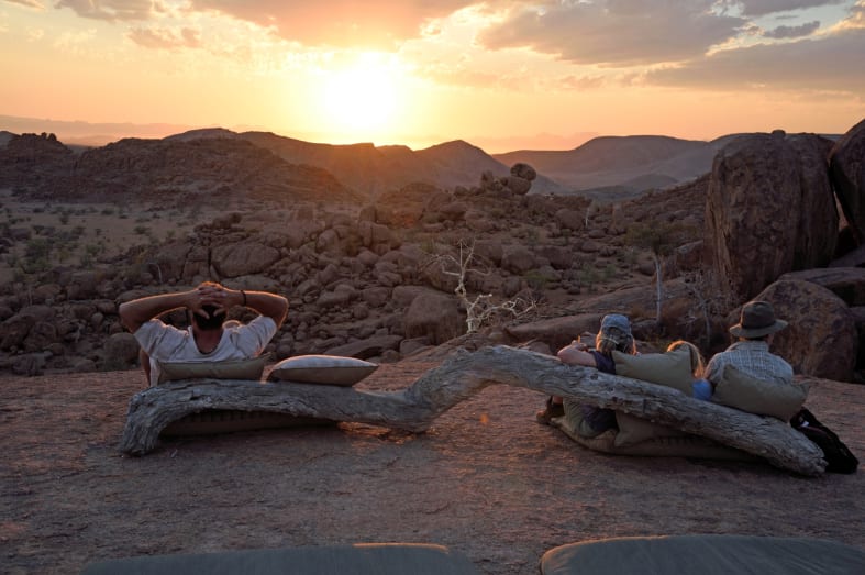 Sundowners in Damaraland - Northern Namibia & The Skeleton Coast 
