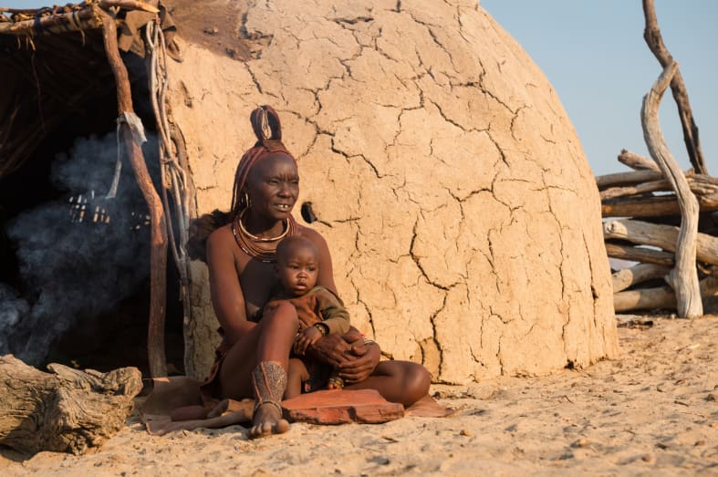 Himba Family, Skeleton Coast - Northern Namibia & The Skeleton Coast 