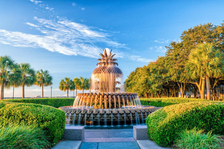 Pineapple Fountain - Classic Georgia and South Carolina