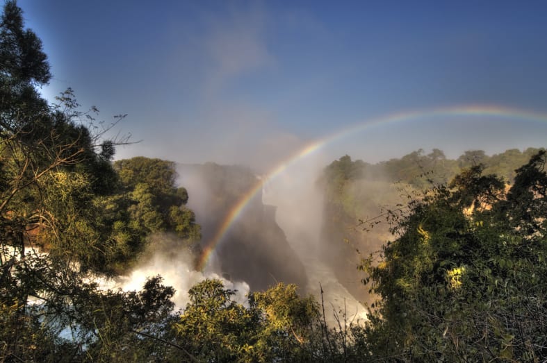 Victoria Falls rainbow - Zimbabwe and Mozambique