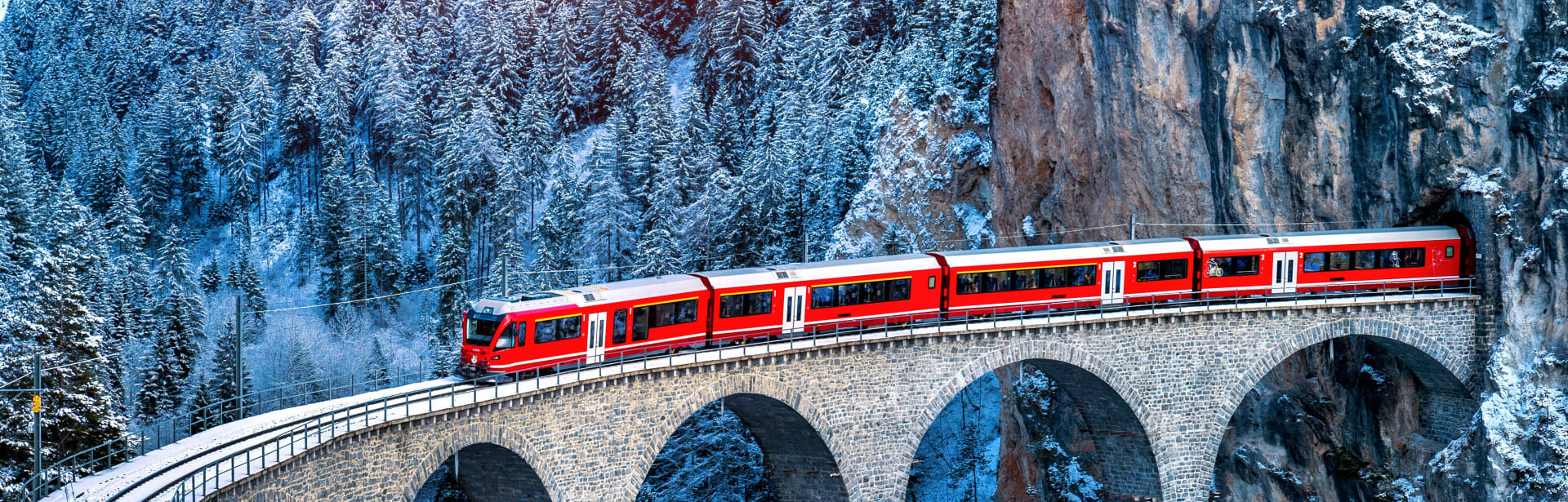 Ski Switzerland by Glacier Express Train 