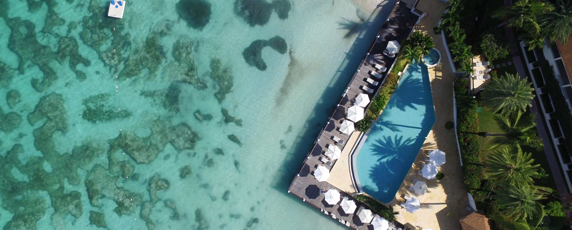 Blue Waters - Aerial of Beach Pool  
