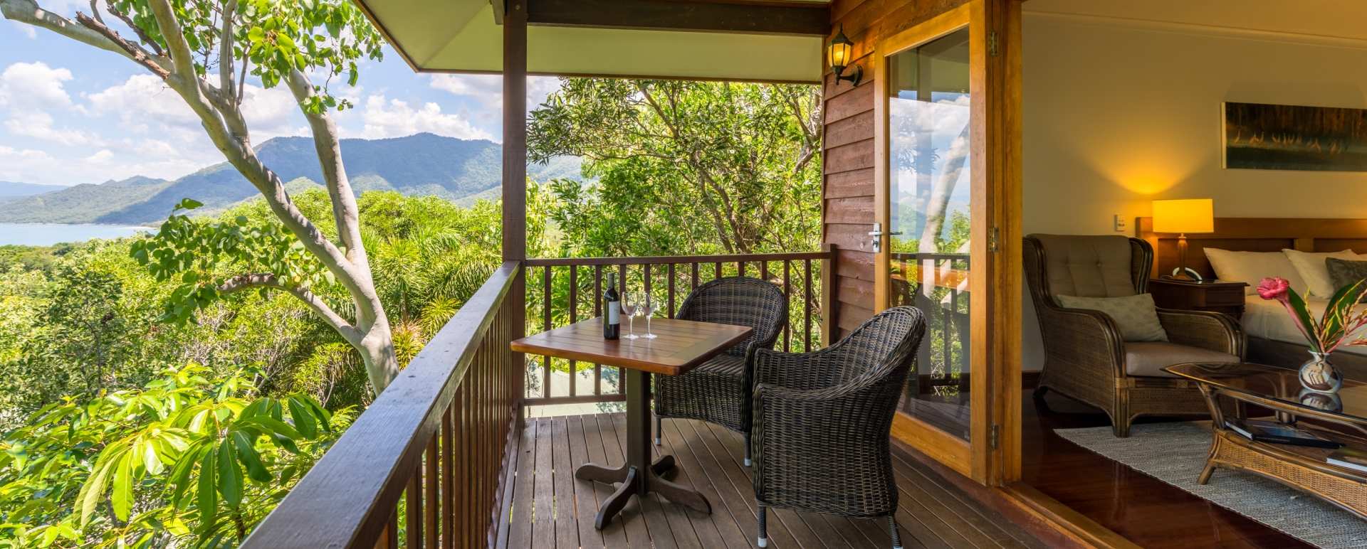 View from the Coral Sea Bungalow - Thala Beach Lodge