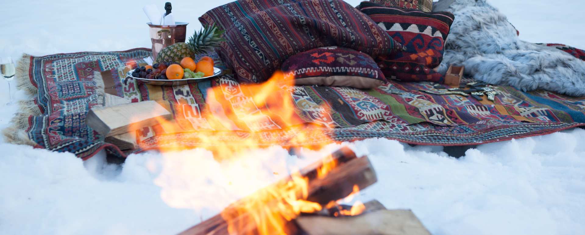Picnic in the snow