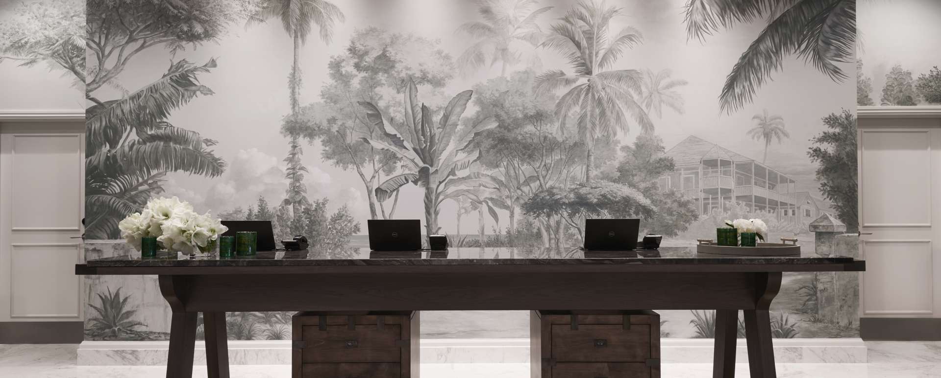 Reception and Mural 