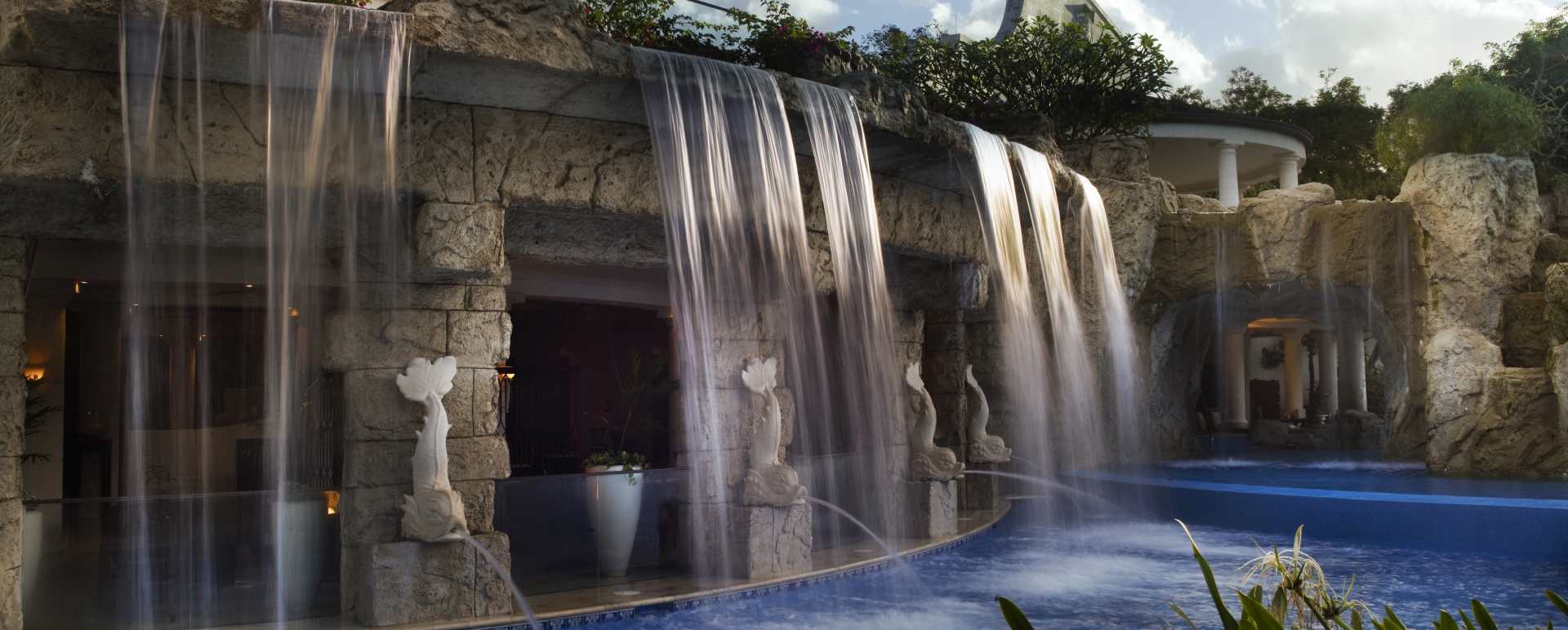 Waterfall at the Spa - Sandy Lane