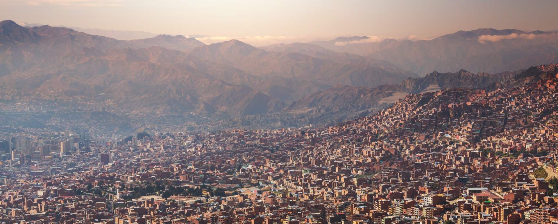 La Paz from above - Atacama to Lake Titicaca