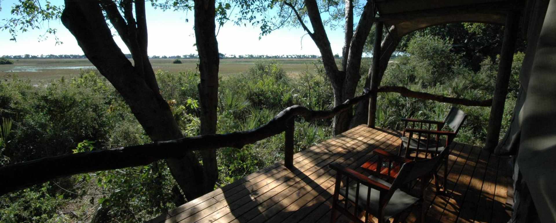 The view from a tented room - Tubu Tree Camp