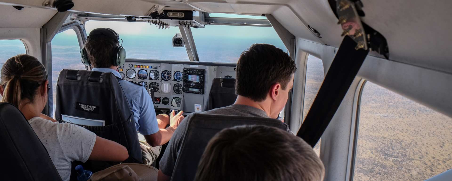 Fly into the Okavango Delta 